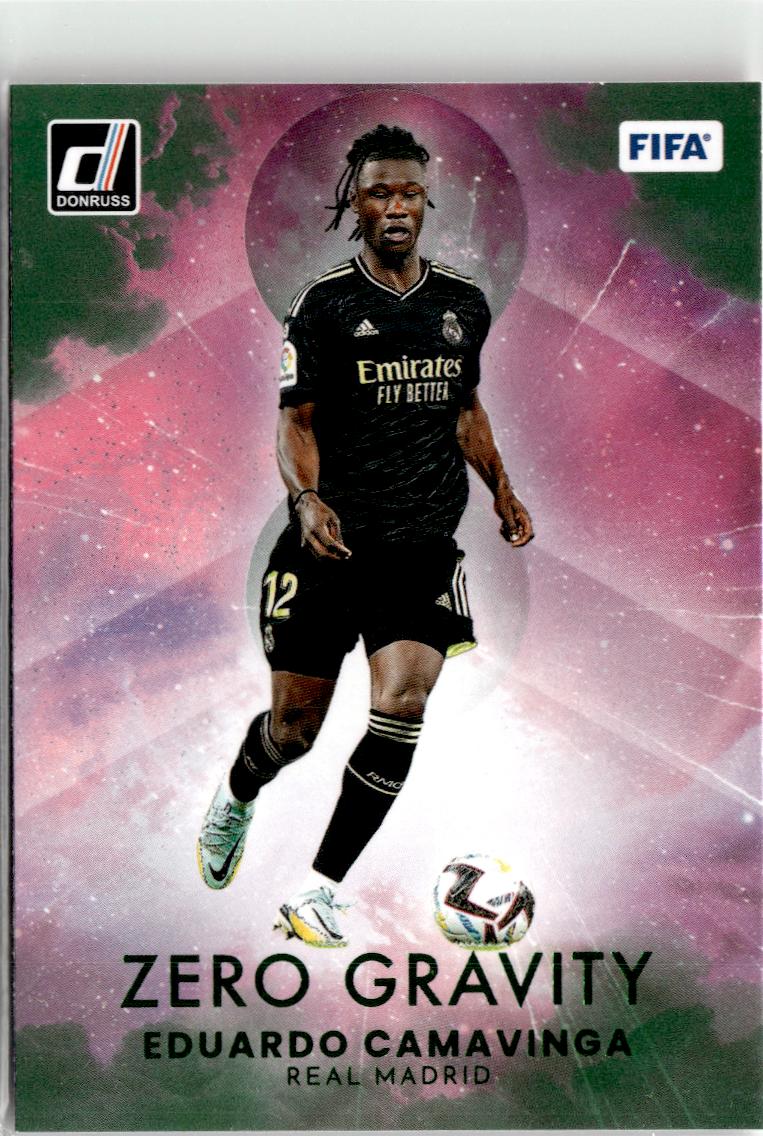2022-23 Donruss Eduardo Camavinga Zero Gravity Green #18 Real Madrid CF