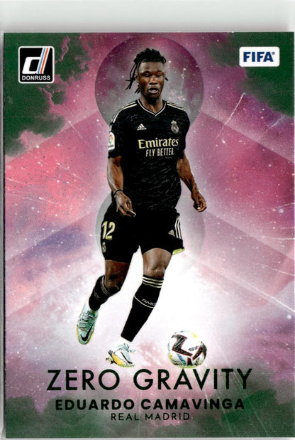 2022-23 Donruss Eduardo Camavinga Zero Gravity Green #18 Real Madrid CF