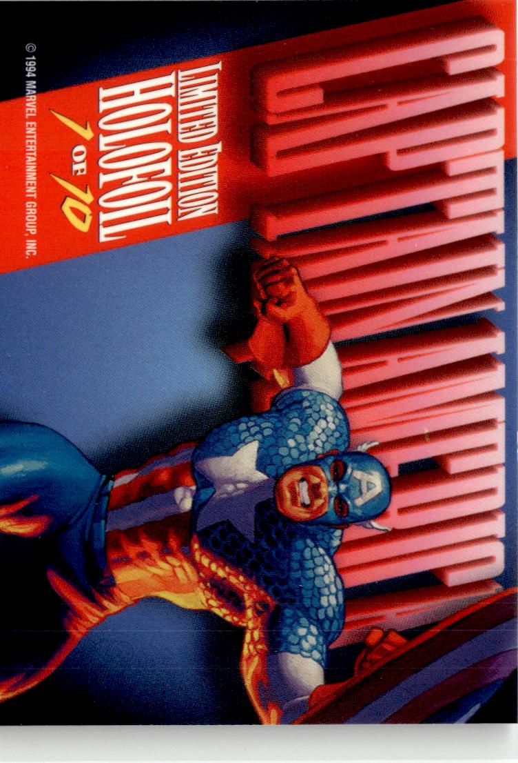 1994 Fleer Marvel Masterpieces Captain America Silver Holofoils #1