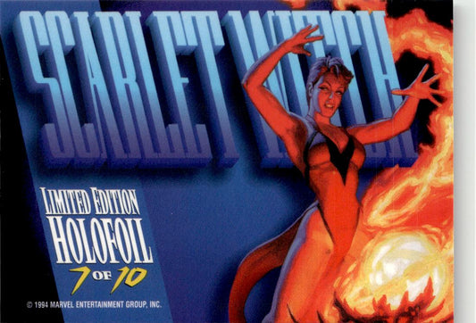 1994 Fleer Marvel Masterpieces Scarlet Witch Silver Holofoils #7