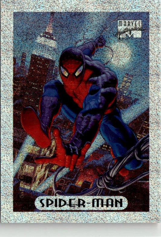 1994 Fleer Marvel Masterpieces #8 Spider-Man Silver Holofoils