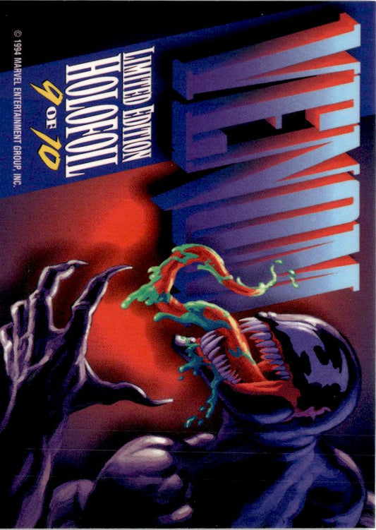 1994 Fleer Marvel Masterpieces Hildebrandt Brothers #9 Venom Silver Holofoils