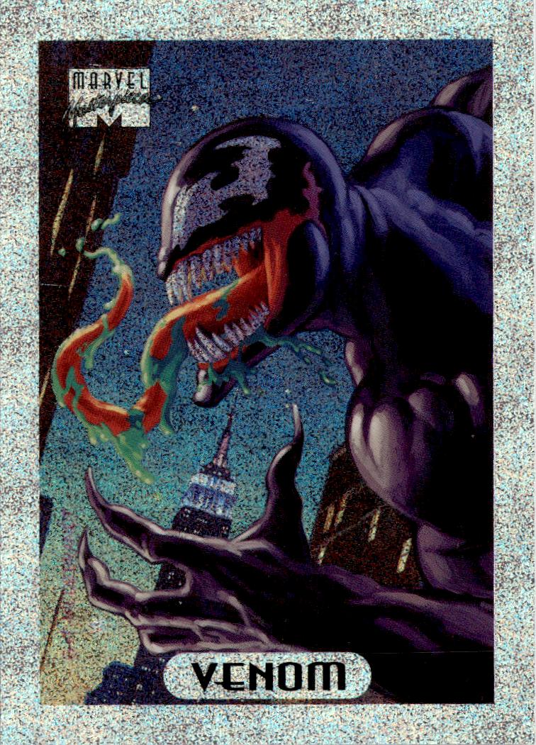 1994 Fleer Marvel Masterpieces Hildebrandt Brothers #9 Venom Silver Holofoils