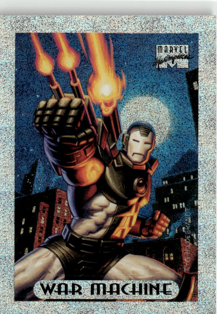 1994 Fleer Marvel Masterpieces #10 War Machine Silver Holofoils