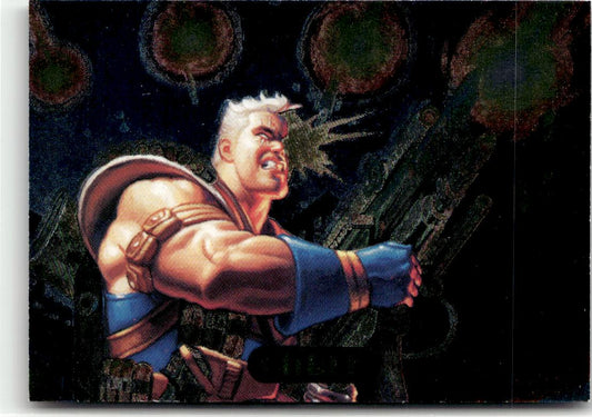 1994 Fleer Marvel Masterpieces Hildebrandt Brothers #3 Cable PowerBlast
