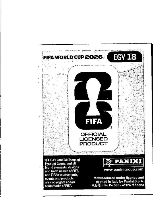 2026 Panini FIFA World Cup Stickers Mostafa Mohamed Blue #EGY18 Egypt