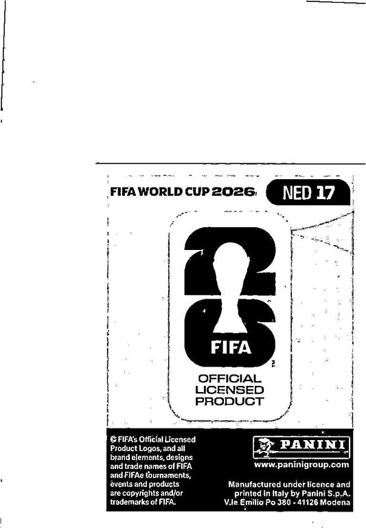 2026 Panini FIFA World Cup Stickers #NED17 Memphis Depay Blue