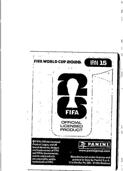 2026 Panini FIFA World Cup Stickers Roozbeh Cheshmi Blue #IRN15 Iran