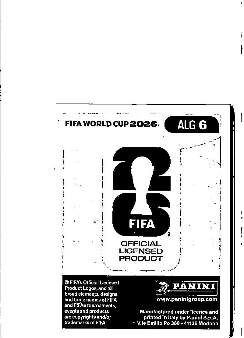 2026 Panini FIFA World Cup Stickers Mohamed Amine Tougai Blue #ALG6 Algeria
