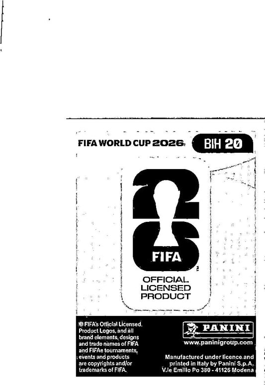 2026 Panini FIFA World Cup Stickers Haris Tabaković Blue #BIH20 BIH