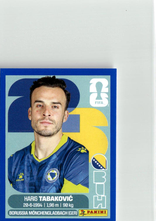 2026 Panini FIFA World Cup Stickers Haris Tabaković Blue #BIH20 BIH