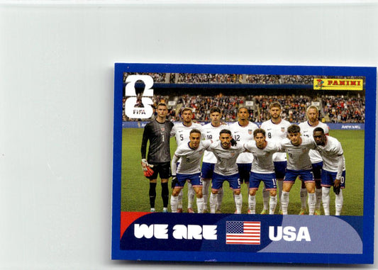 2026 Panini FIFA World Cup Stickers Team Photo Blue #USA13 USA