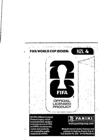 2026 Panini FIFA World Cup Stickers Michael Boxall Blue #NZL4 New Zealand