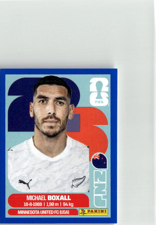 2026 Panini FIFA World Cup Stickers Michael Boxall Blue #NZL4 New Zealand