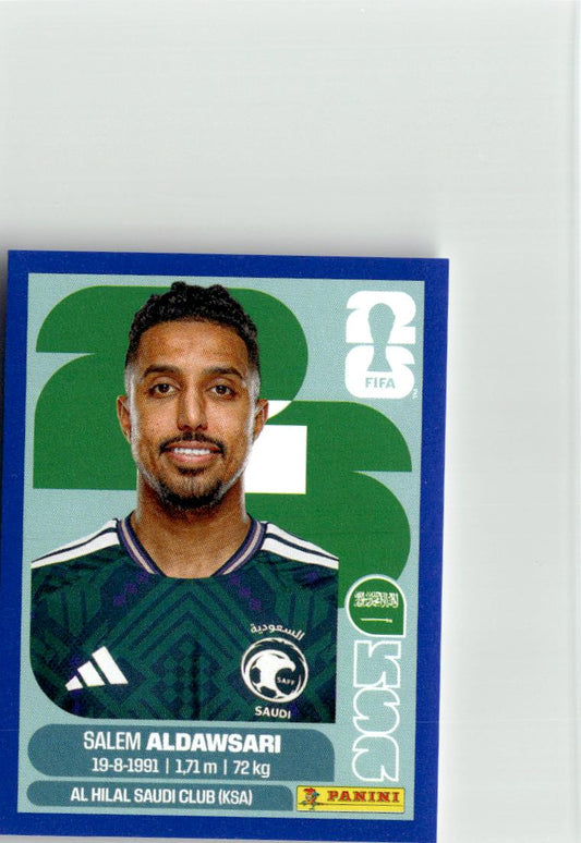 2026 Panini FIFA World Cup Stickers Salem Al-Dawsari Blue #KSA16 Saudi Arabia