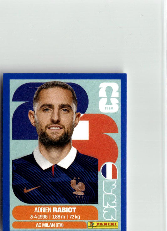 2026 Panini FIFA World Cup Stickers Adrien Rabiot Blue #FRA12 France