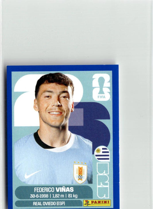 2026 Panini FIFA World Cup Stickers Federico Viñas #URU18 Uruguay