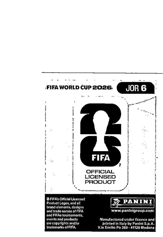 2026 Panini FIFA World Cup Stickers Abdallah Nasib Blue #JOR6 Jordan