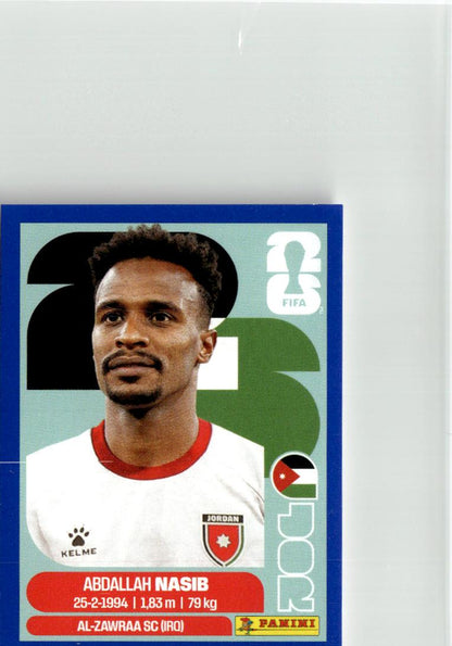 2026 Panini FIFA World Cup Stickers Abdallah Nasib Blue #JOR6 Jordan