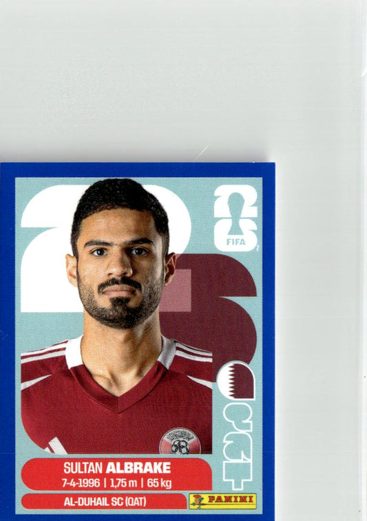 2026 Panini FIFA World Cup Stickers Sultan Al-Brake Blue #QAT3 Qatar