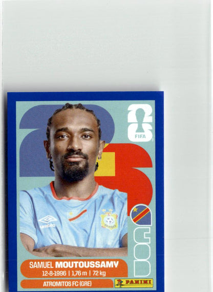 2026 Panini FIFA World Cup Stickers Samuel Moutoussamy Blue #COD11 Congo
