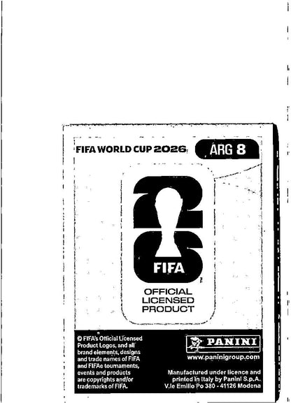 2026 Panini FIFA World Cup Stickers Enzo Fernandez Blue #ARG8 Argentina
