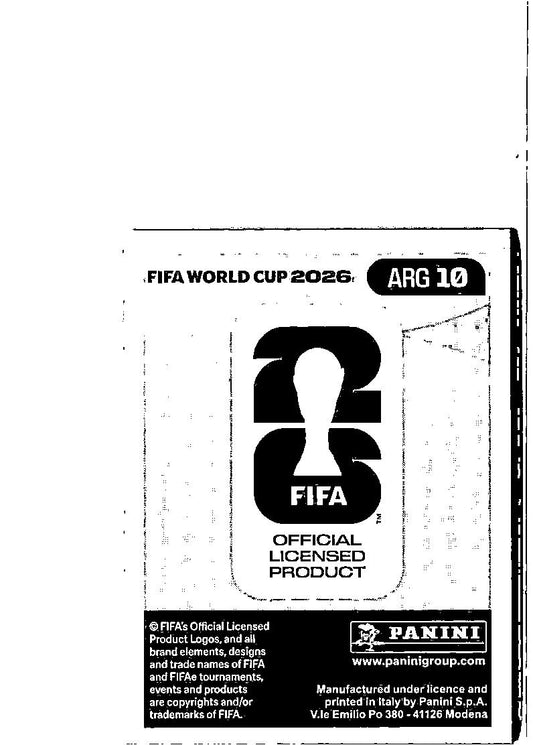 2026 Panini FIFA World Cup Stickers Rodrigo De Paul Blue #ARG10 Argentina