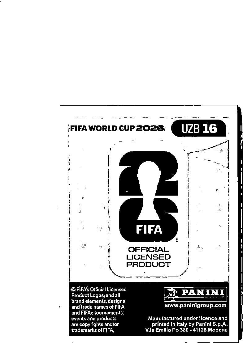 2026 Panini FIFA World Cup Stickers Eldor Shomurodov Blue #UZB16 Uzbekistan