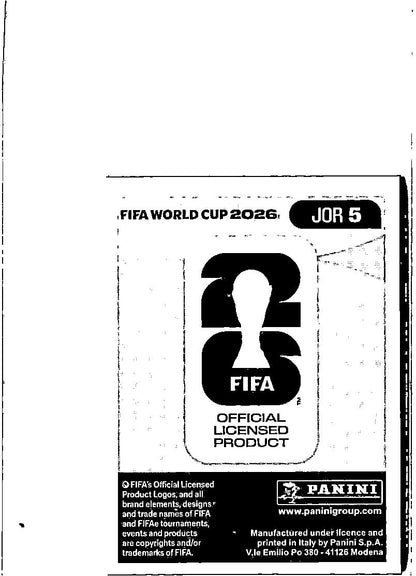 2026 Panini FIFA World Cup Stickers Yazan Al-Arab Blue #JOR5 Jordan