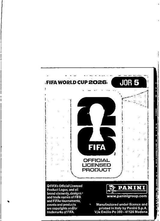 2026 Panini FIFA World Cup Stickers Yazan Al-Arab Blue #JOR5 Jordan