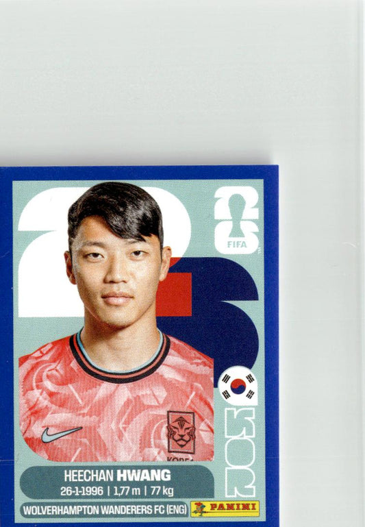 2026 Panini FIFA World Cup Stickers Hee-chan Hwang Blue #KOR19 Korea Republic
