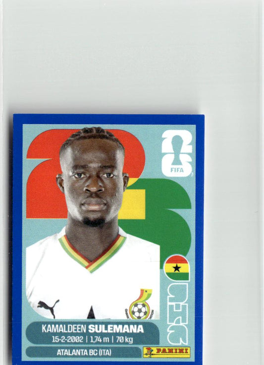 2026 Panini FIFA World Cup Stickers Kamaldeen Sulemana Blue #GHA12 Ghana