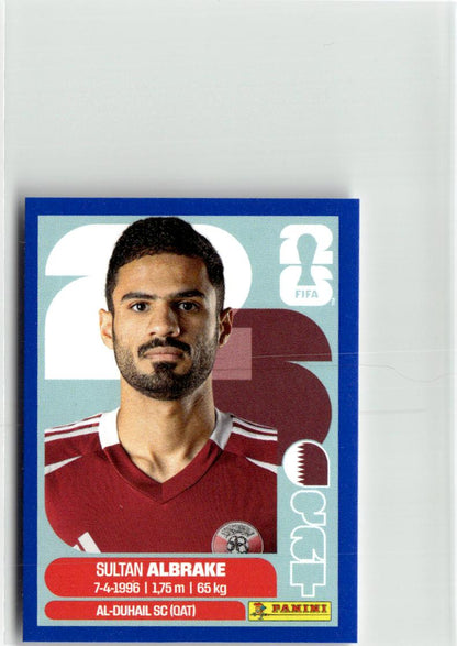 2026 Panini FIFA World Cup Stickers Sultan Al-Brake Blue #QAT3 Qatar