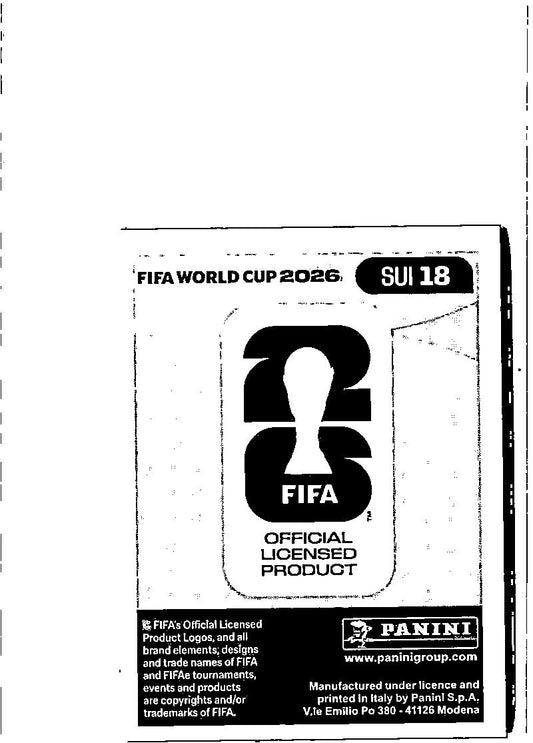 2026 Panini FIFA World Cup Stickers Ruben Vargas Blue #SUI18 Switzerland