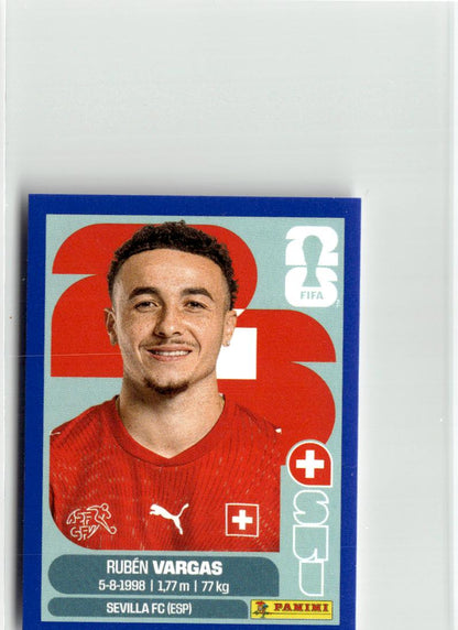2026 Panini FIFA World Cup Stickers Ruben Vargas Blue #SUI18 Switzerland