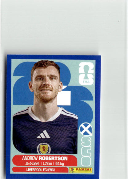2026 Panini FIFA World Cup Stickers Andrew Robertson Blue #SCO6 Scotland