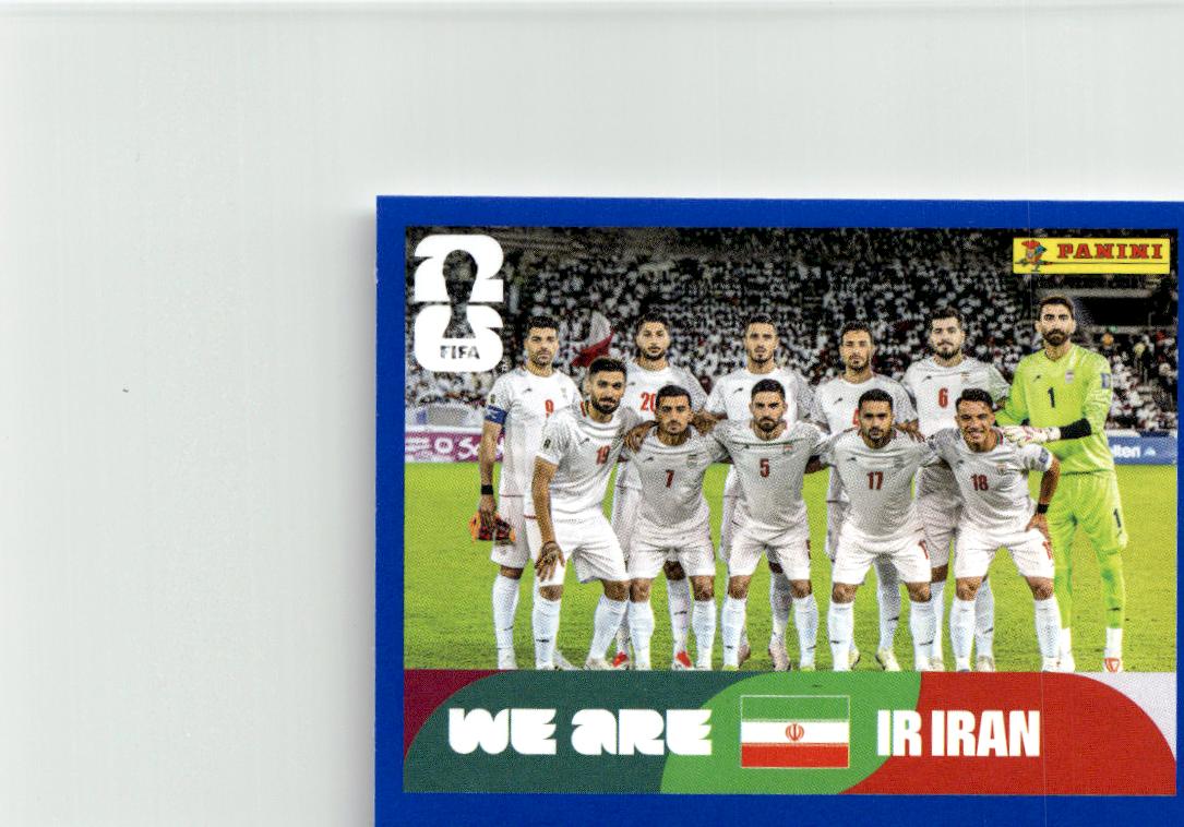 2026 Panini FIFA World Cup Stickers Team Photo Blue #IRN13 Iran