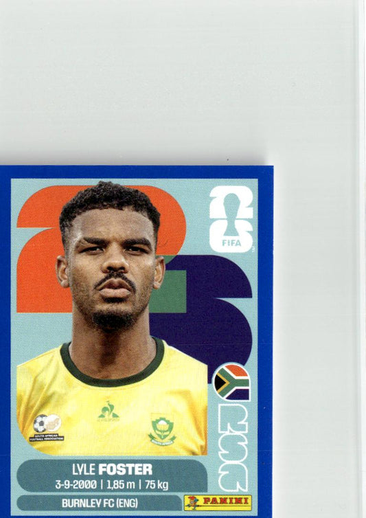 2026 Panini FIFA World Cup Stickers Lyle Foster Blue #RSA17 South Africa