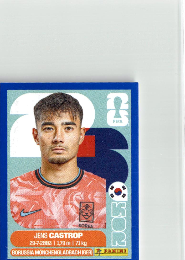 2026 Panini FIFA World Cup Stickers Jens Castrop Blue #KOR15 Korea Republic
