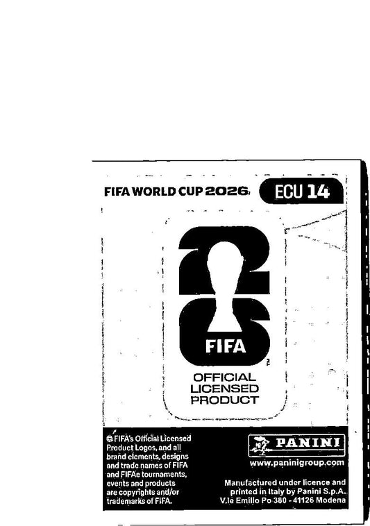 2026 Panini FIFA World Cup Stickers John Yeboah Blue #ECU14 Ecuador