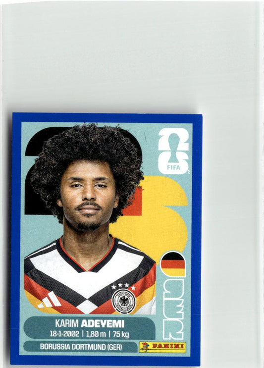 2026 Panini FIFA World Cup Stickers Karim Adeyemi Blue #GER19 Germany