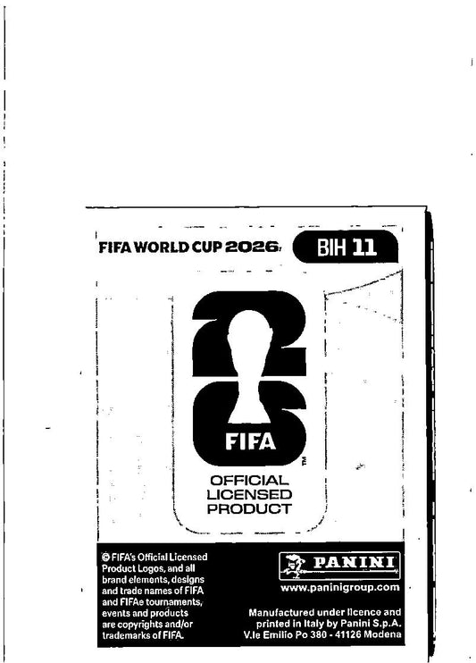 2026 Panini FIFA World Cup Stickers Ivan Sunjic Blue #BIH11 Bosnia