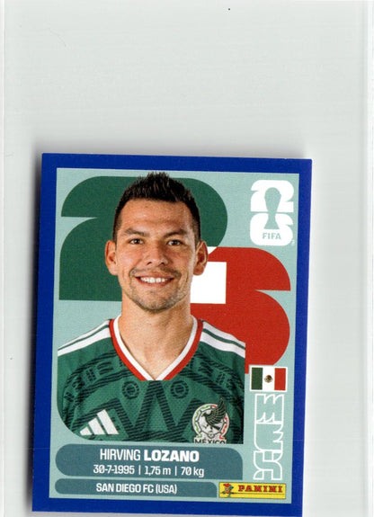 2026 Panini FIFA World Cup Stickers Hirving Lozano Blue #MEX15 Mexico
