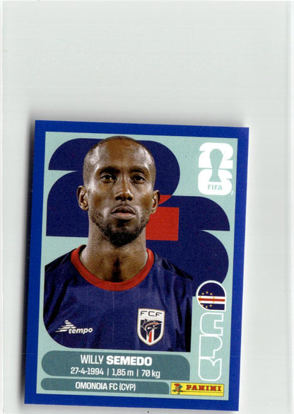 2026 Panini FIFA World Cup Stickers Willy Semedo Blue #CPV19 Cape Verde