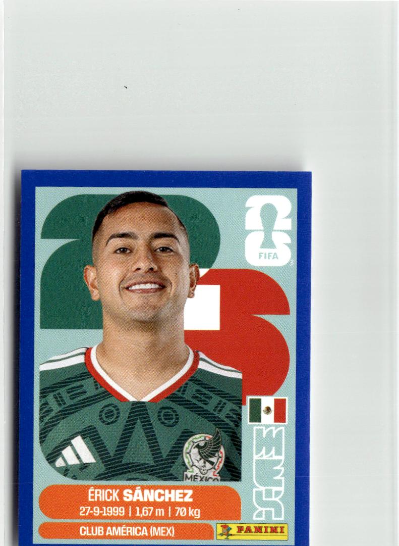 2026 Panini FIFA World Cup Stickers Érick Sánchez Blue #MEX14 Mexico