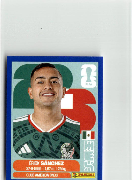 2026 Panini FIFA World Cup Stickers Érick Sánchez Blue #MEX14 Mexico