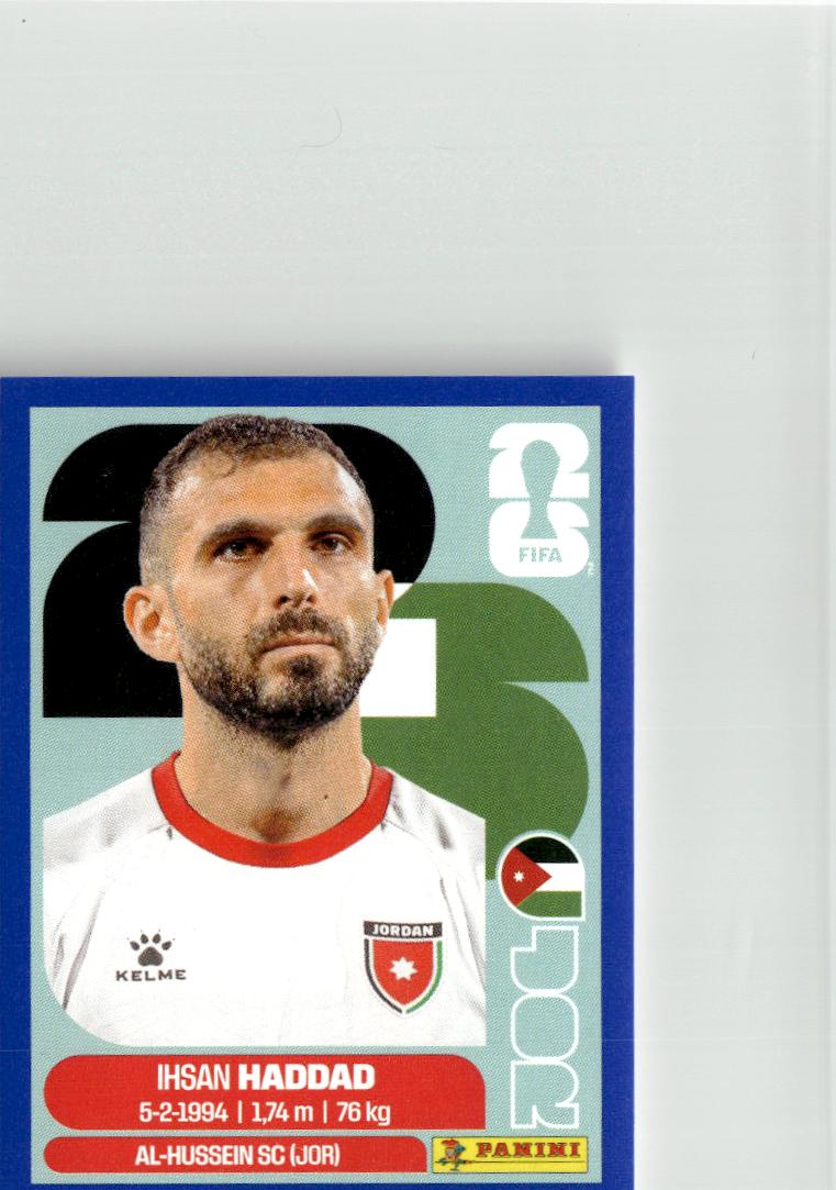 2026 Panini FIFA World Cup Stickers Ihsan Haddad Blue #JOR3 Jordan