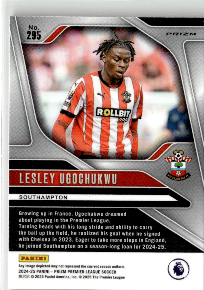 2024-25 Panini Prizm Premier League Lesley Ugochukwu Pink Mosaic #295