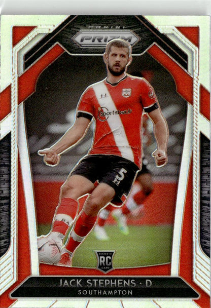 2020-21 Panini Prizm Premier League Jack Stephens Silver Prizm #80 Southampton