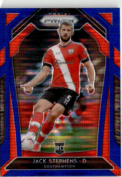 2020-21 Panini Prizm Premier League #80 Jack Stephens Blue Pulsar Prizm